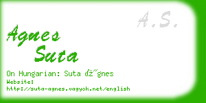 agnes suta business card